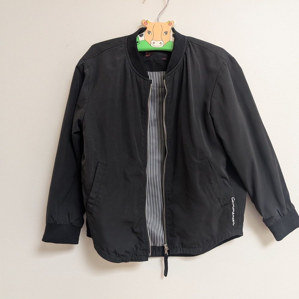 Stylish Light Black Bomber Jacket